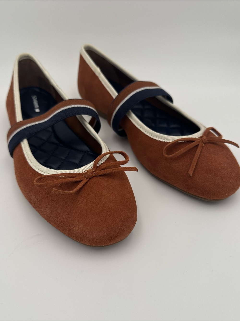 Birdies Hummingbird Mary Jane Suede Flats Bow Strap Size 5 - Picture 2 of 9